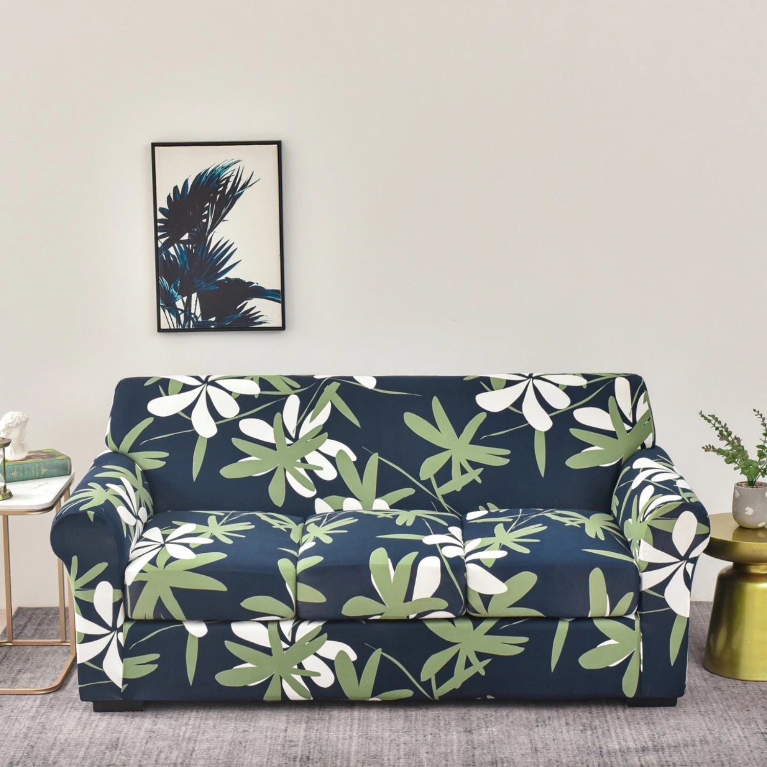 Stretch Couch Slip covers Separate Cushion Sofa Cover 1/2/3 Seater Washable Printed Sofa Furniture Cover For Living Room